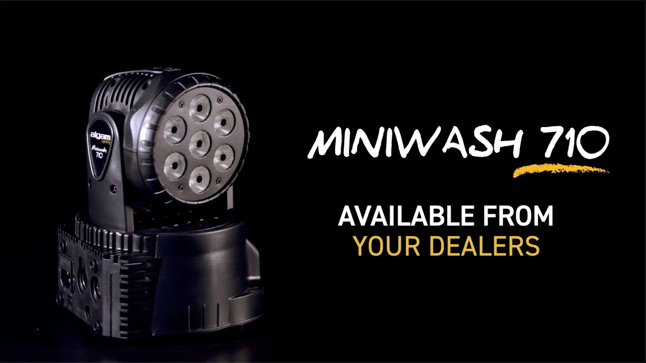 MINIWASH 710 - 7 x 10W RGBW LED Wash Moving Head - ALGAM LIGHTING