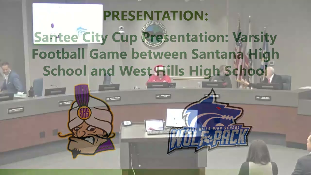 Santee City Council Meeting 12 10 25