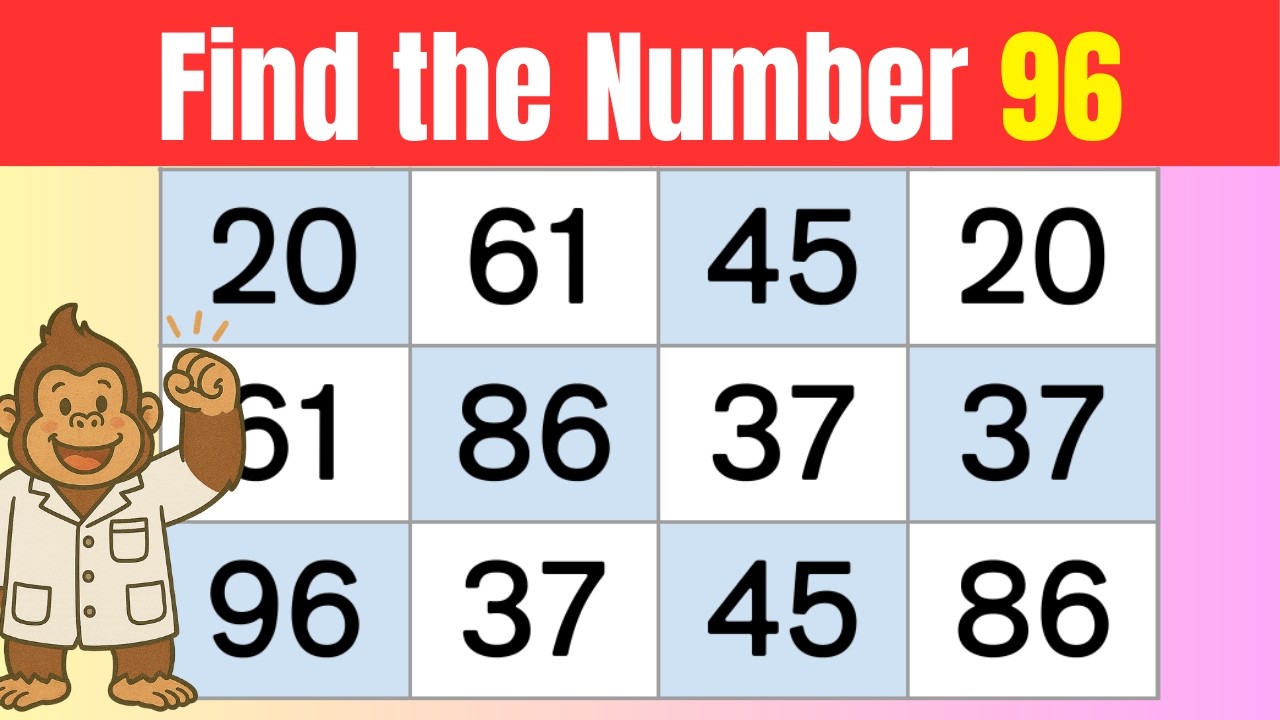Find the Same Numbers | Daily Brain Puzzle Challenge