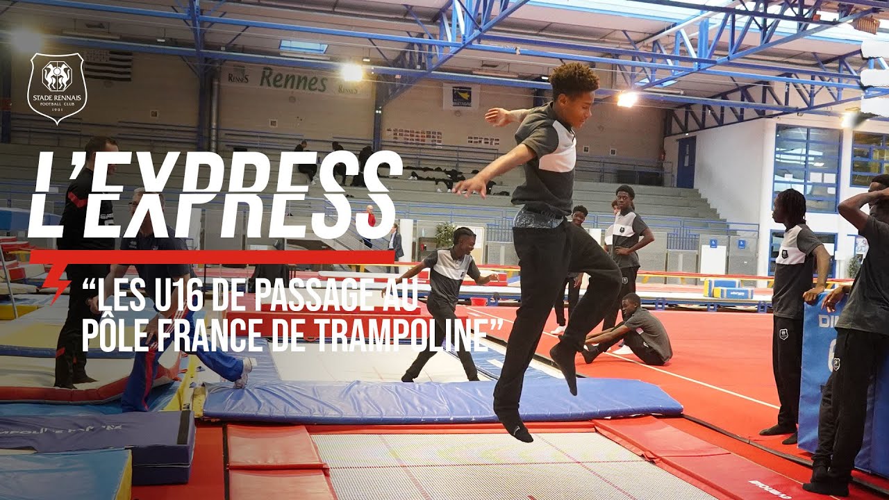 Les U16 de passage au Pôle France de Trampoline