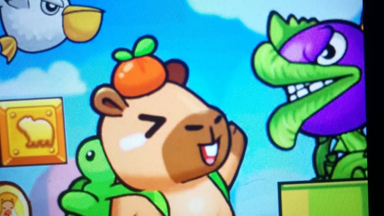 Jogando a primeira vez o jogo Mário de capivara
