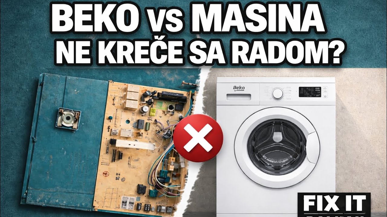 Beko masina ne kreće sa radom. #beko #masina #popravka #servis 