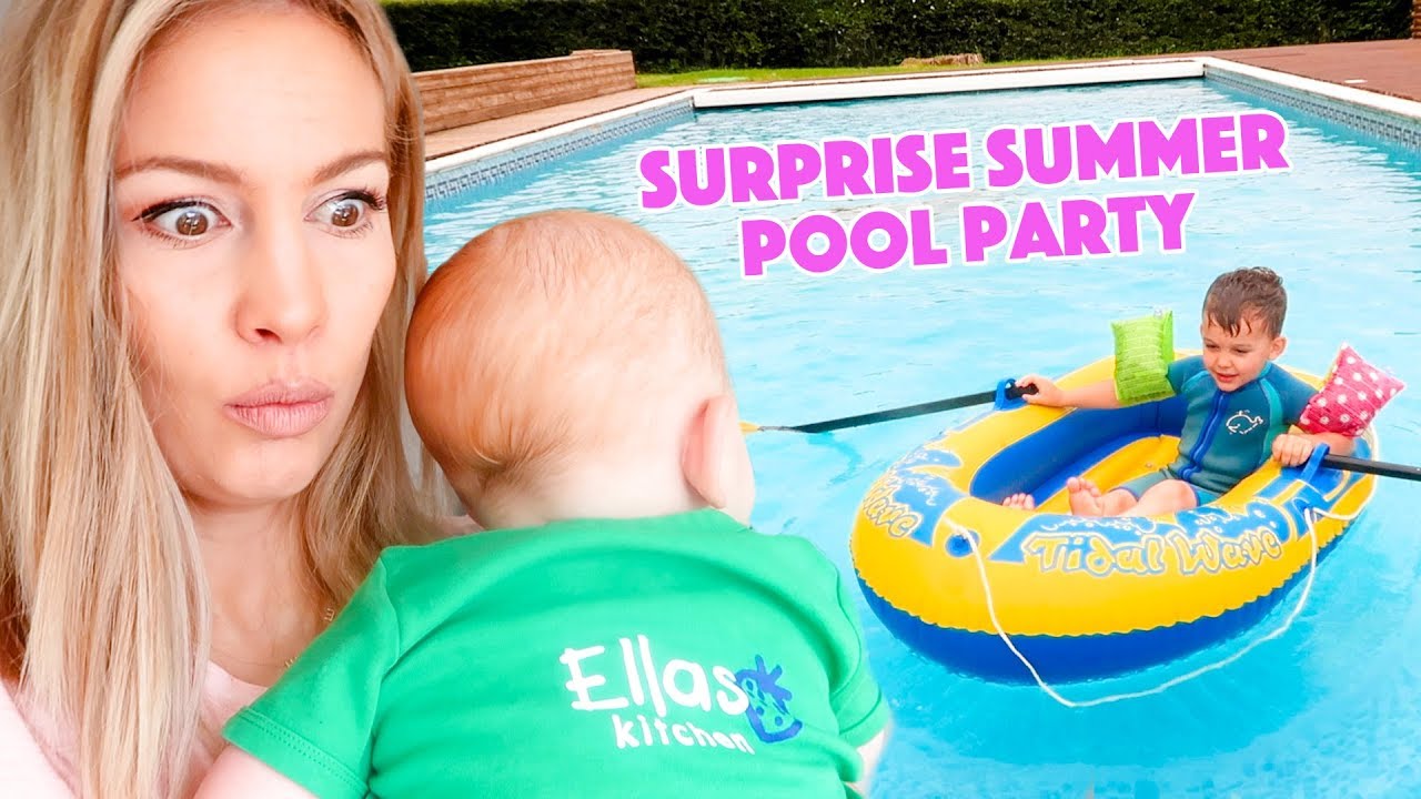 SURPRISE SUMMER POOL PARTY!