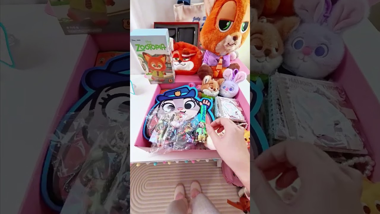 ASMR Packing 4 Scoops Zootopia for Leona 🦊🐰 Disney Aesthetic (Nick & Judy)