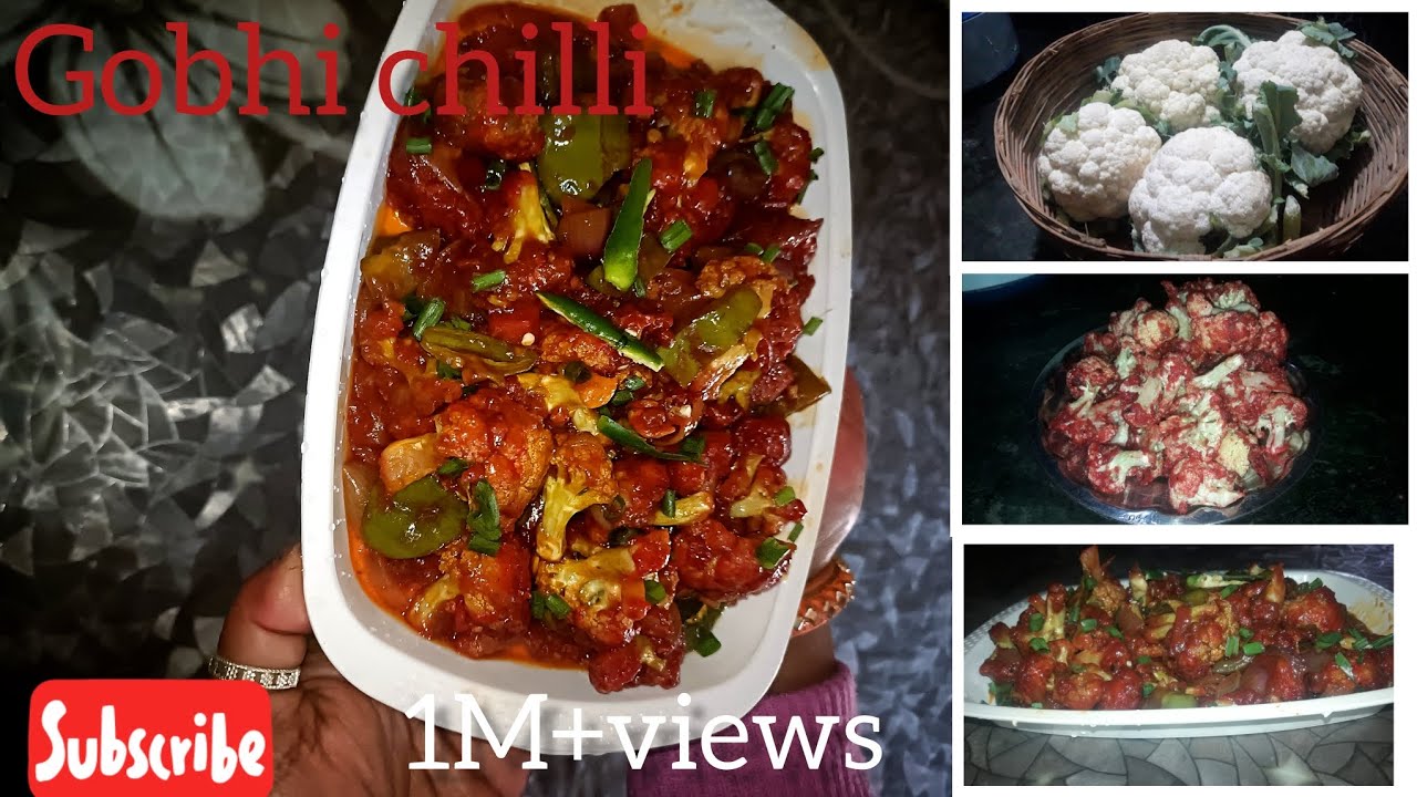 How to make gobhi chilli at home 🏠!! घर पे बनाए गोभी चिल्ली.