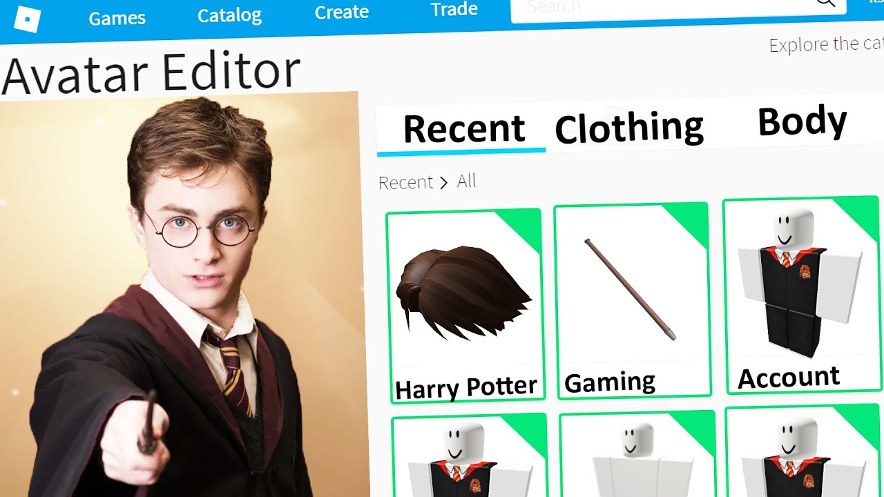 СОЗДАНИЕ АККАУНТА ROBLOX ДЛЯ ГАРРИ ПОТТЕРА