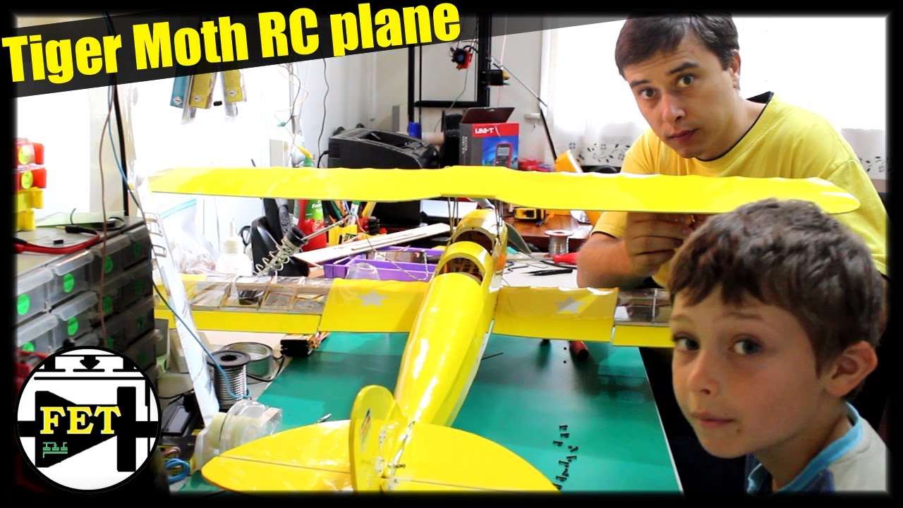 RC plane build with my son - Tiger Moth assembly