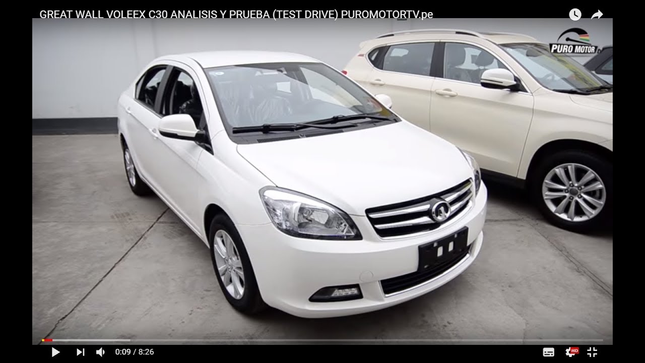 GREAT WALL VOLEEX  C30 ANALISIS Y PRUEBA (TEST DRIVE) PUROMOTORPERU  WHATSAPP 921 705 347
