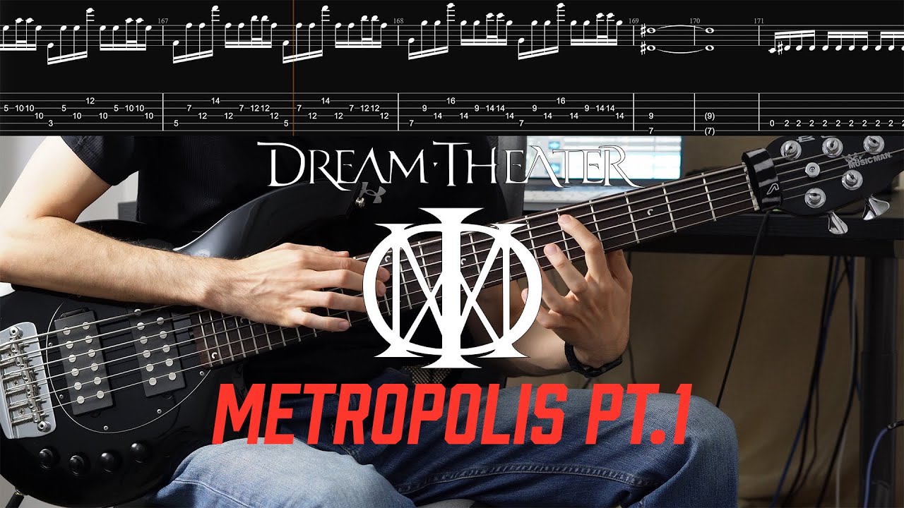 Dream Theater - Metropolis Pt. 1: The Miracle and the Sleeper | Bass Cover with TABs