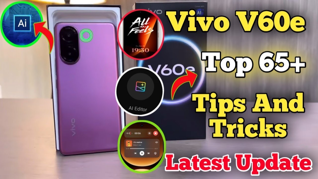 Vivo V60e Top 65+ Tips And Tricks || Top 65+ Tips And Tricks in Vivo V60e