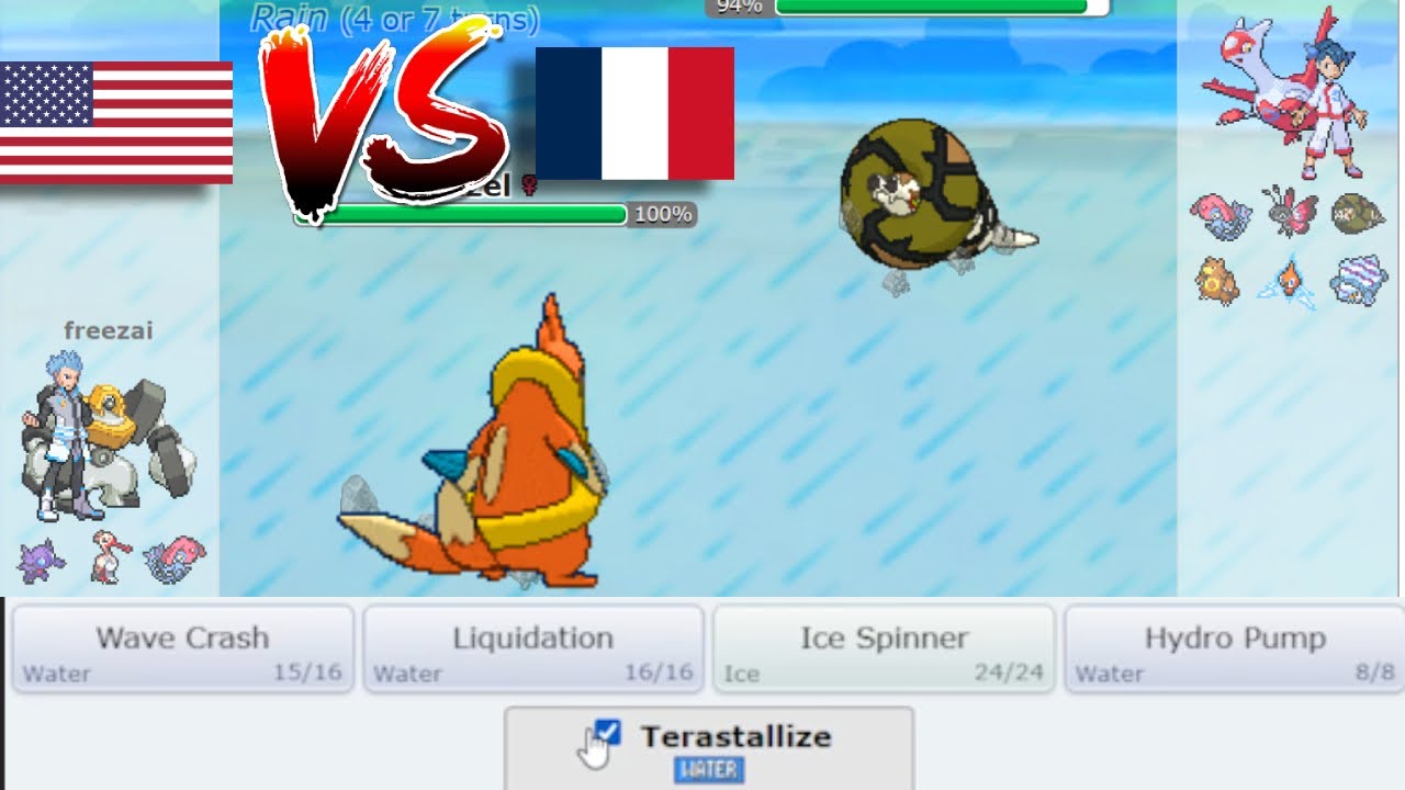 I Used Tera-Water Rain Floatzel in the NU World Cup...