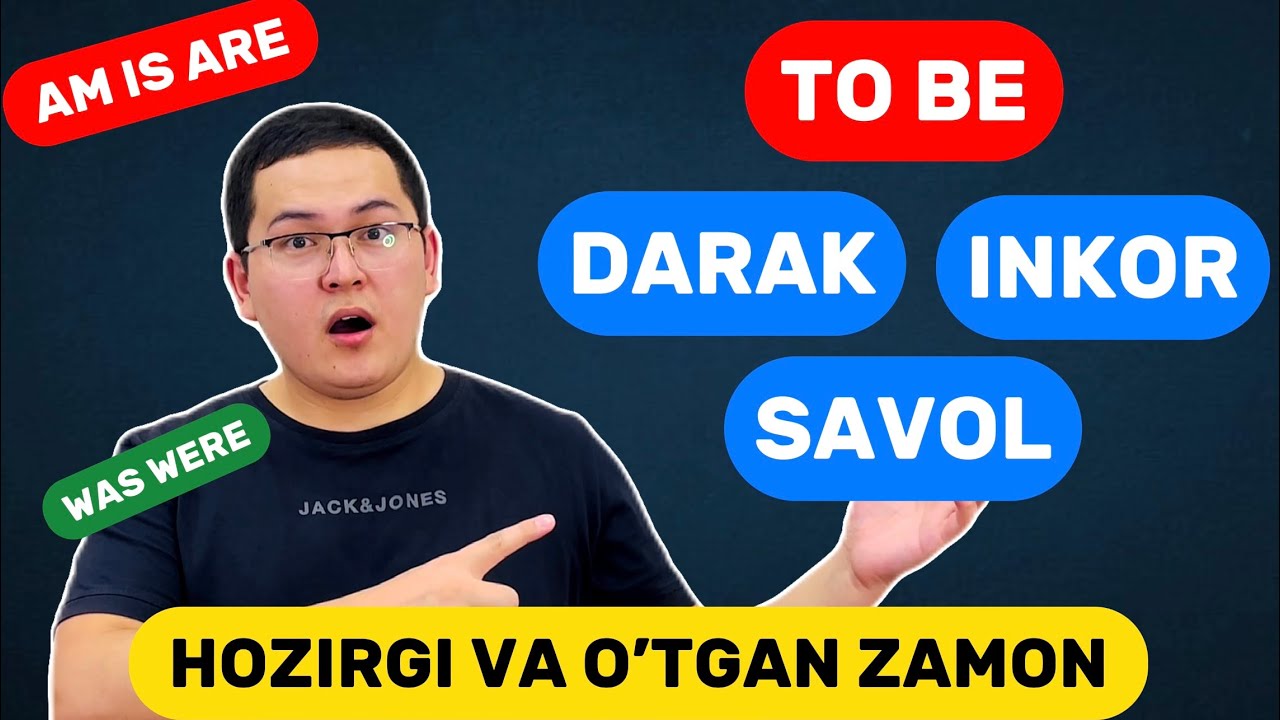 Ingliz tilida TO BE. O’TGAN VA HOZIRGI ZAMON. Ingliz tilini 0 dan o’rganish
