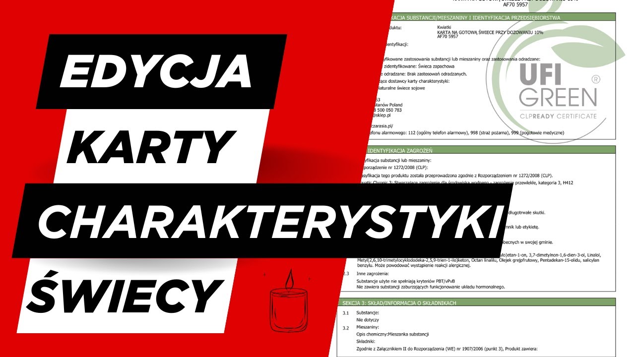 Karta charakterystyki świecy za darmo i legalnie