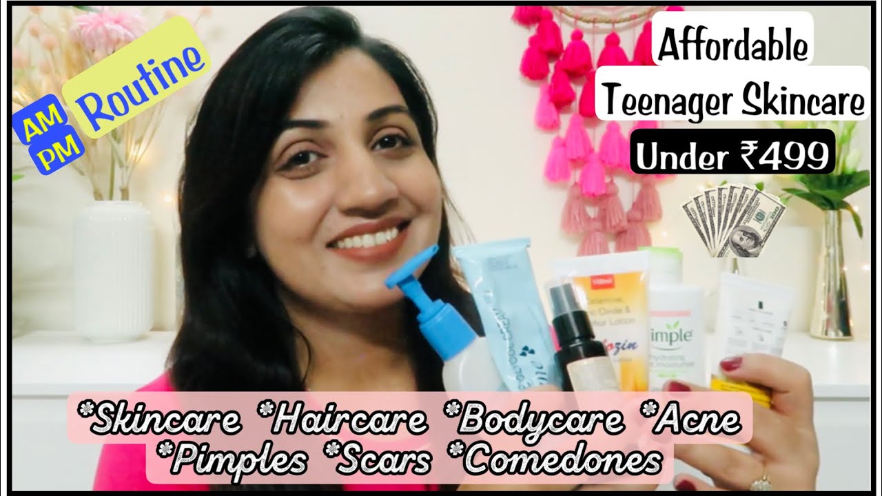 Affordable & Effective Teenager Skincare Routine|| Teenager Skincare Products & AM PM Routine