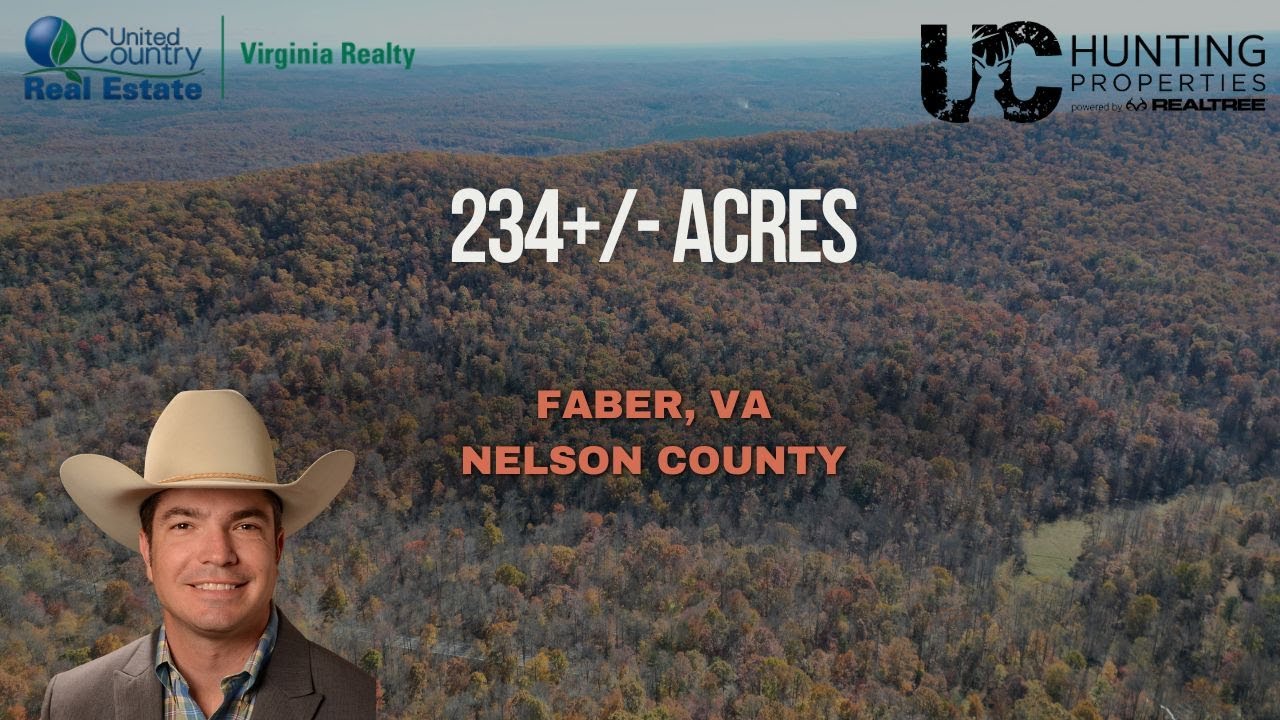 Virginia Land for Sale – 234 Acres in Faber, Nelson County | Timber, Trails & Investment Opportunity