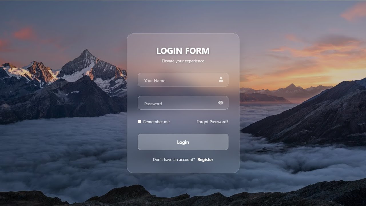 Modern Login Form with Floating Labels ✨ | HTML & CSS Only | No JavaScript