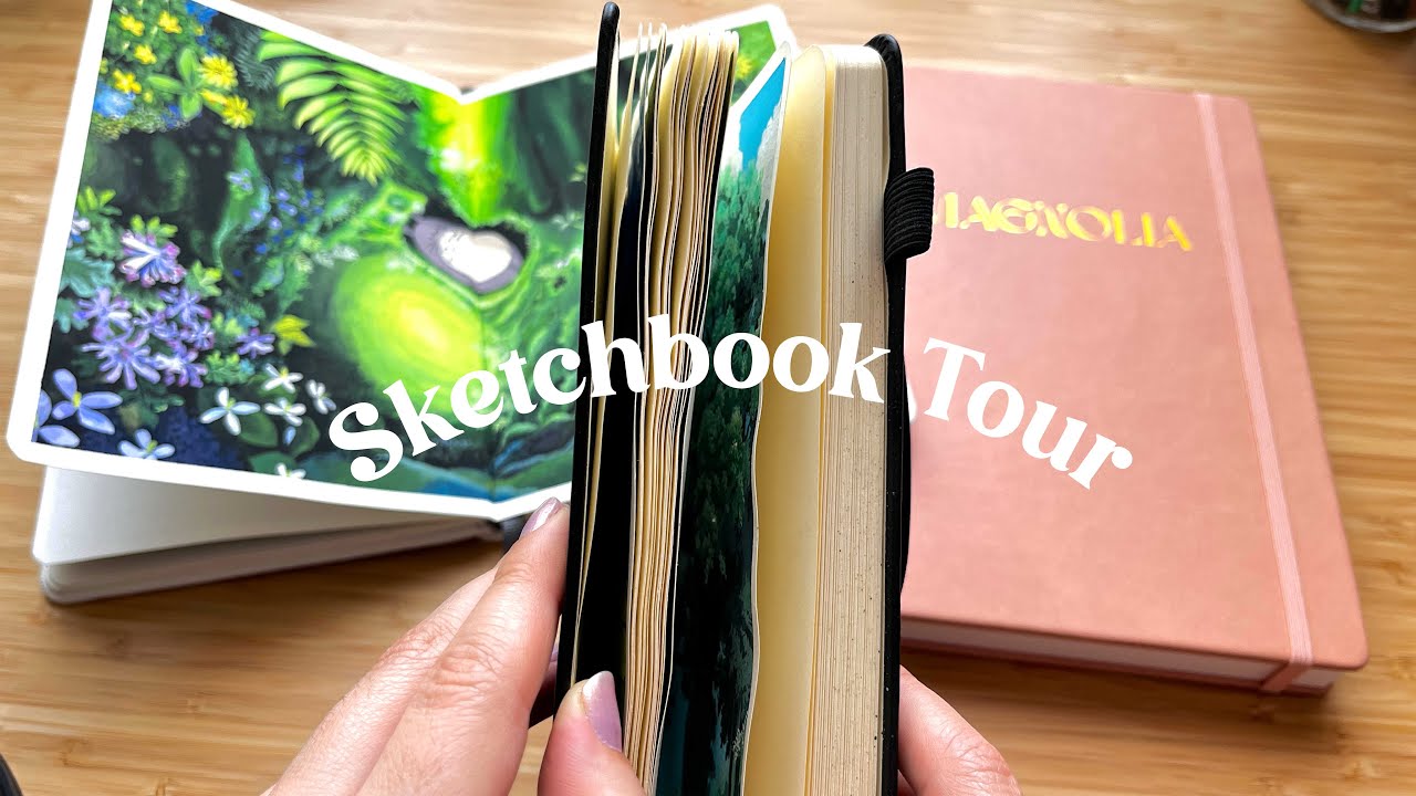 Sketchbook Tour ⎮ My Watercolor and Gouache Paintings 🌿