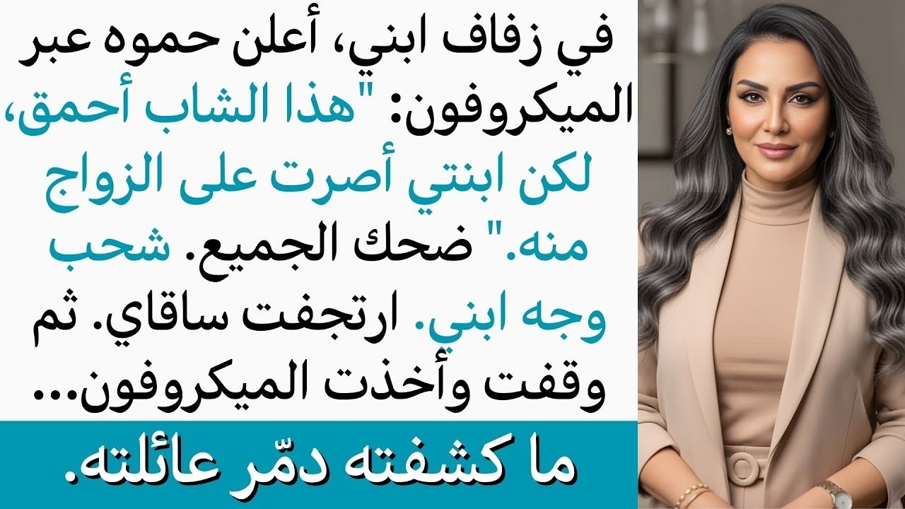 في زفاف ابني، أهانَه والد العروس أمام الجميع، فنهضت وأمسكت الميكروفون لأكشف سرًا غيّر كل شيء