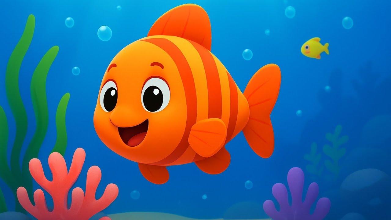 Machli Jal Ki Rani Hai Cartoon Song | 3D Animated Hindi Nursery Rhyme | Cute Fish Song for Kids 