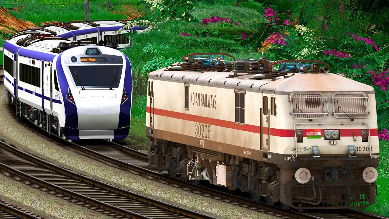 WAP7 RESCUE VANDE BHARAT EXPRESS | BUMPY RAILROAD | RAILWORKS 3 | INDIAN TRAIN SIMULATOR GAMEPLAY