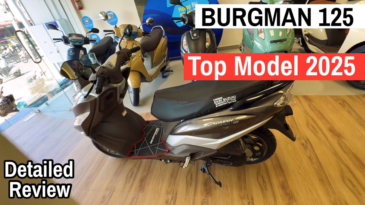 Suzuki Burgman 125 Street EX Top Model 2025 Detailed Review