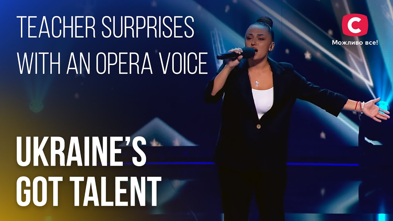😮Music teacher surprises with an opera voice &ndash; Ukraine's Got Talent
