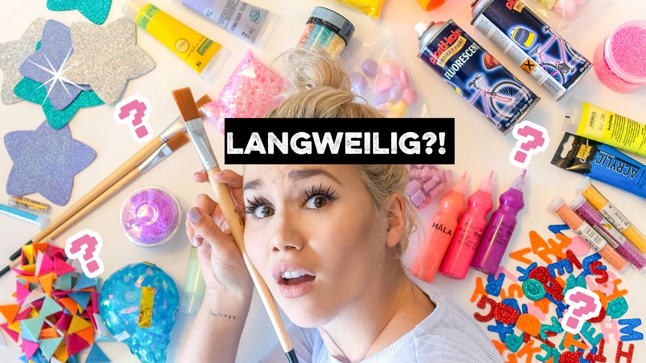 Langeweile zuhause? DIY Ideen für die du alles zu Hause hast! Bastelideen zum Selbermachen!