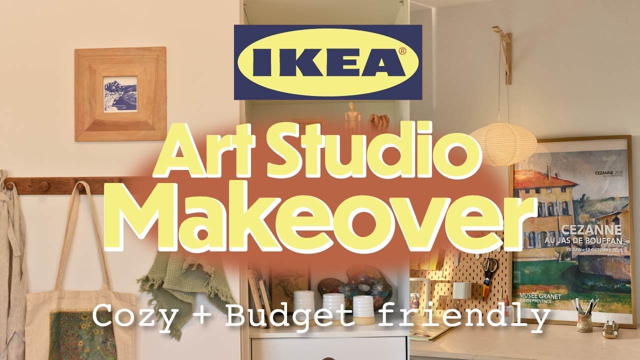 Cozy Art Studio Makeover | Ikea Makeover | Budget Friendly Makeover | The Studio Series Ep. 1