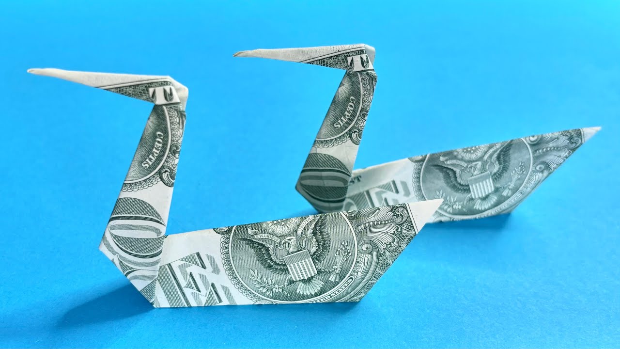 Easy Dollar Origami Swan Tutorial | Step by Step Money Origami for Beginners