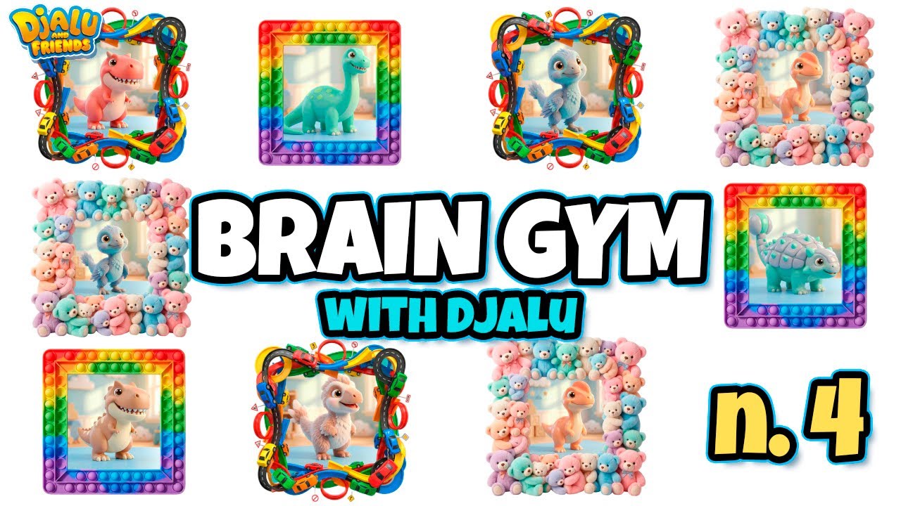 Super Fun Memory Game for Kids – Episode 4 | Djalu and Friends