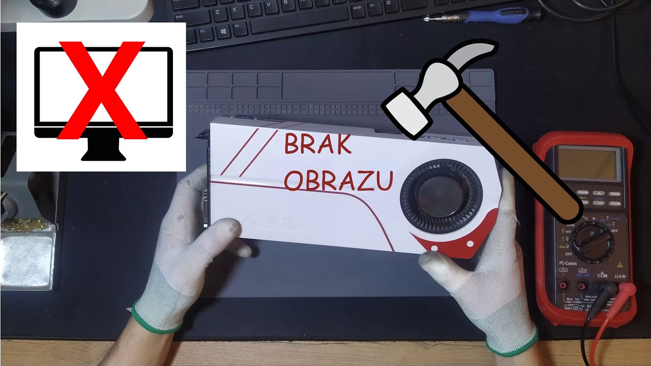Naprawa karty graficznej GTX 960 4gb ASUS brak obrazu