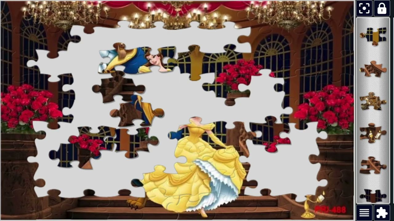 Beauty👸and the Beast:The Iconic Beauty and the Beast Dance💃🦁🕺//🧩🧩jigsawpuzzle//🧩🧩jigsawpuzzlejourney