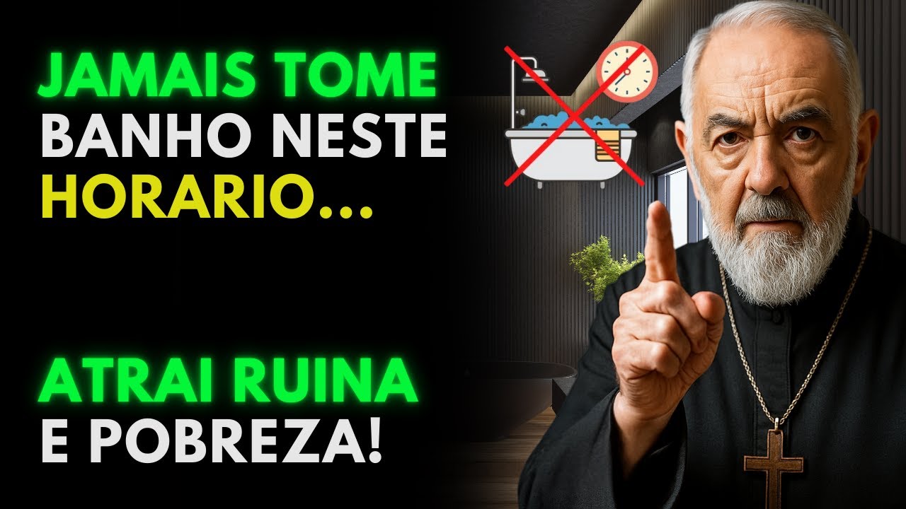Padre Pio alerta: JAMAIS tome banho nesse HORÁRIO ou você vai atrair pobreza e azar