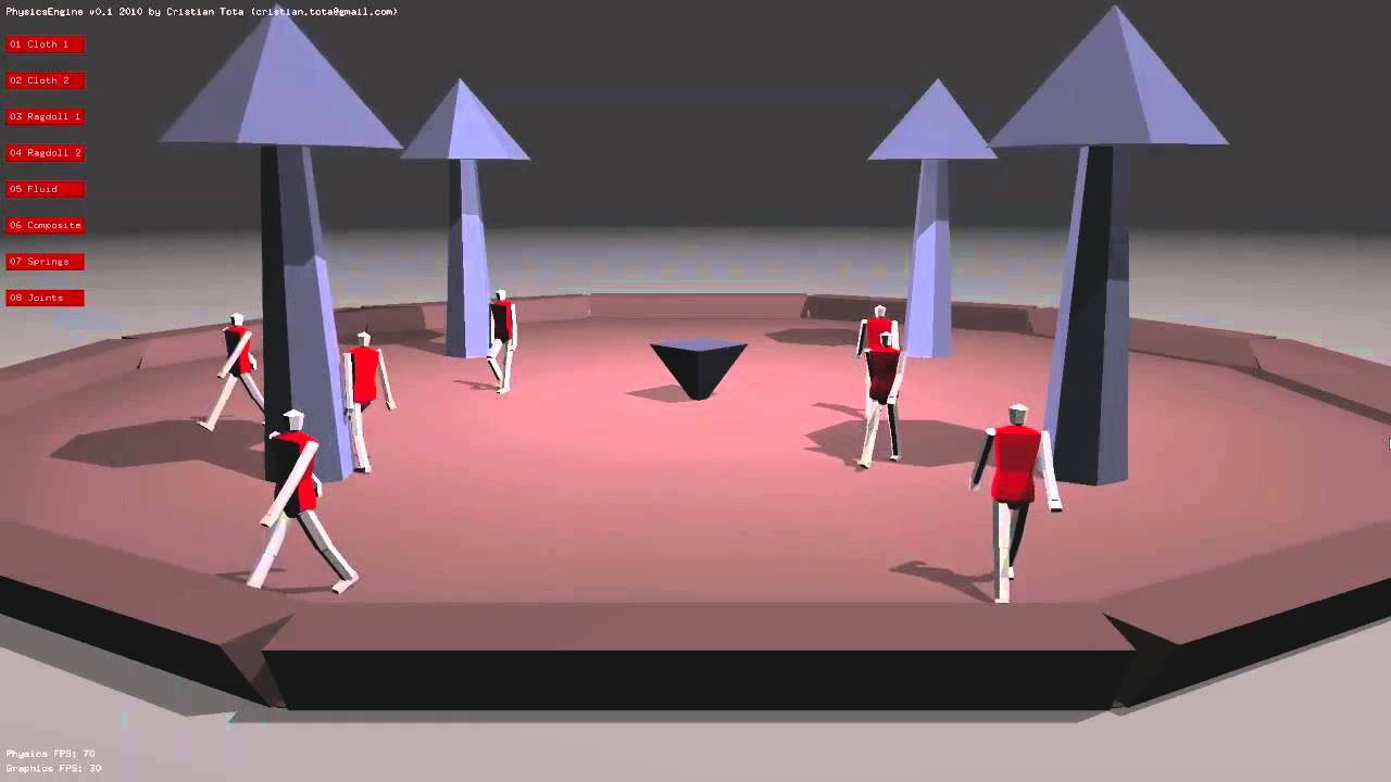 Physics Engine in C++ Demo (2010)