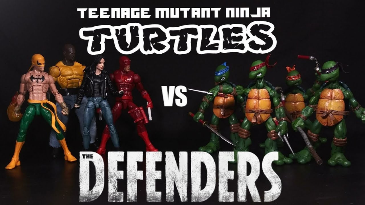 Teenage Mutant Ninja Turtles VS Marvel's Defenders Stop Motion (FTB Season 2 FINALE)