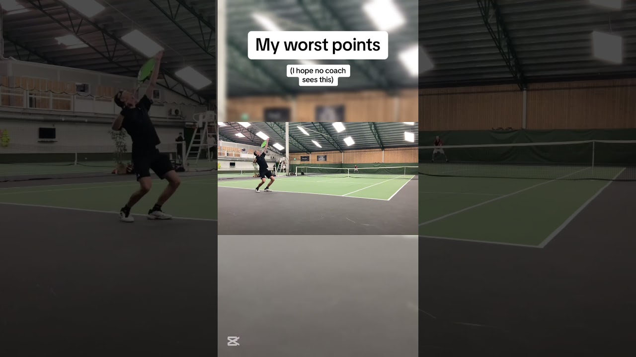 The worst fails of my latest practice session. #college #sweden #tennis #practice #fyp #fail