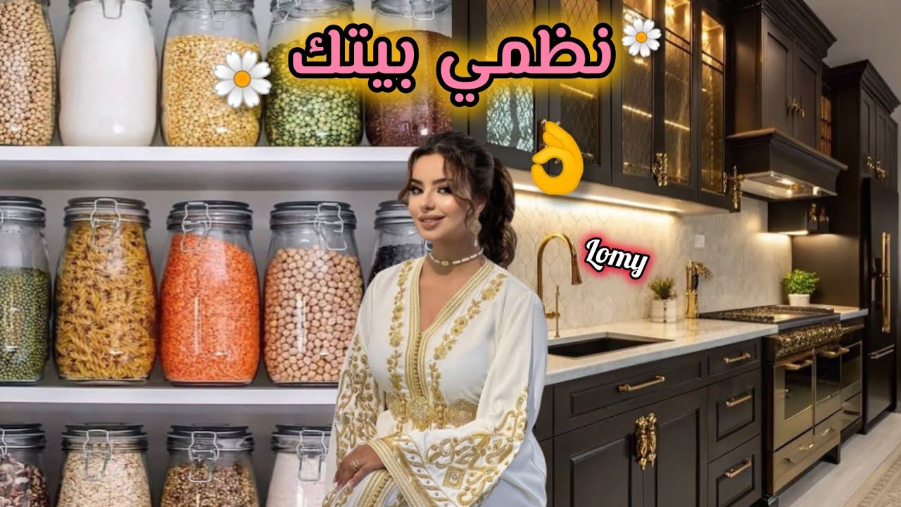 بيتها ياخد العقل مع روتين رمضاني لسيدة خليجية لتنظيم مطبخك 👌♥️