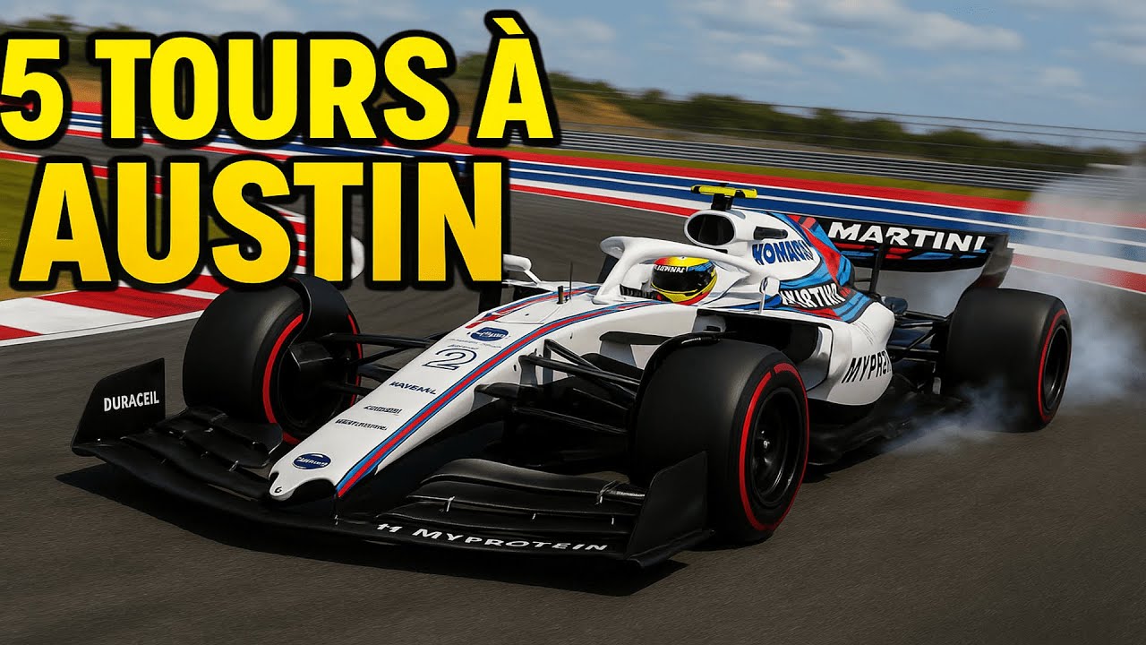 5 TOURS à Austin avec la Williams Martini F1 !