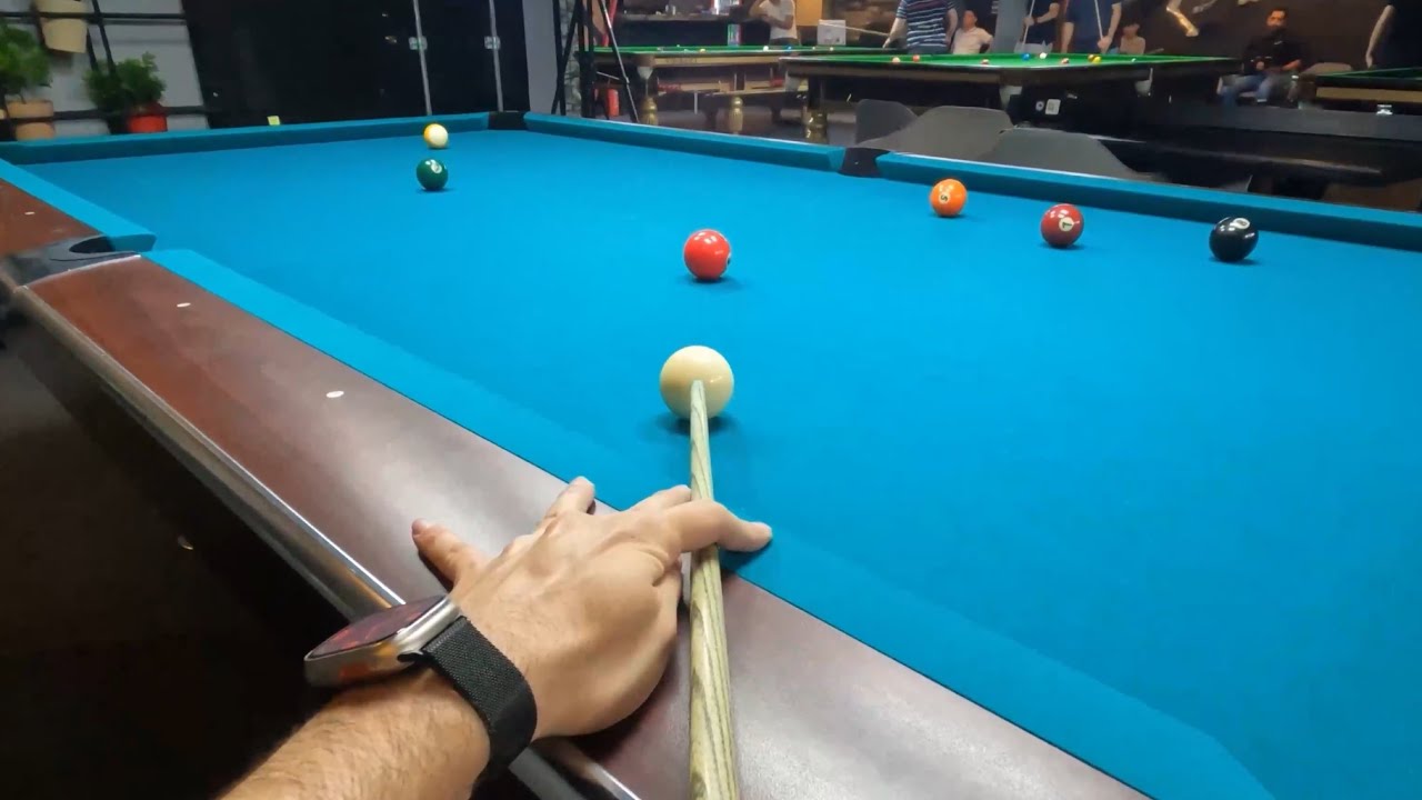 pool Headcam  pov & Table View  Cue Ball Control  asmr  satisfying videos gopro