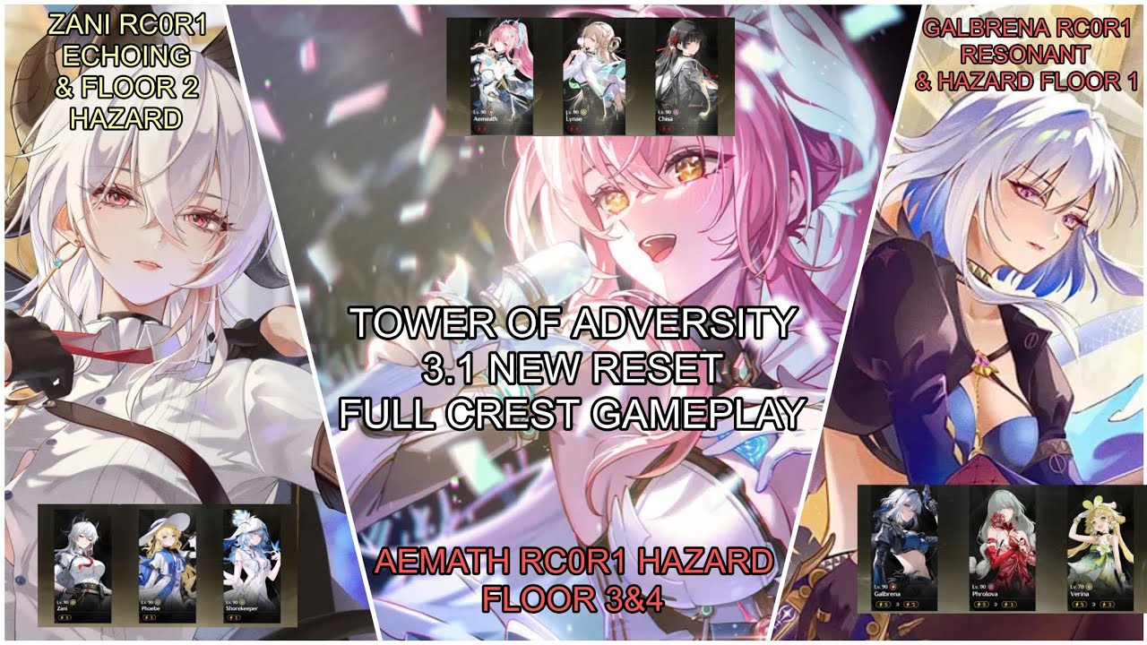 Tower of Adversity 3.1 gameplay full crest easy clear | WUTHERING WAVES