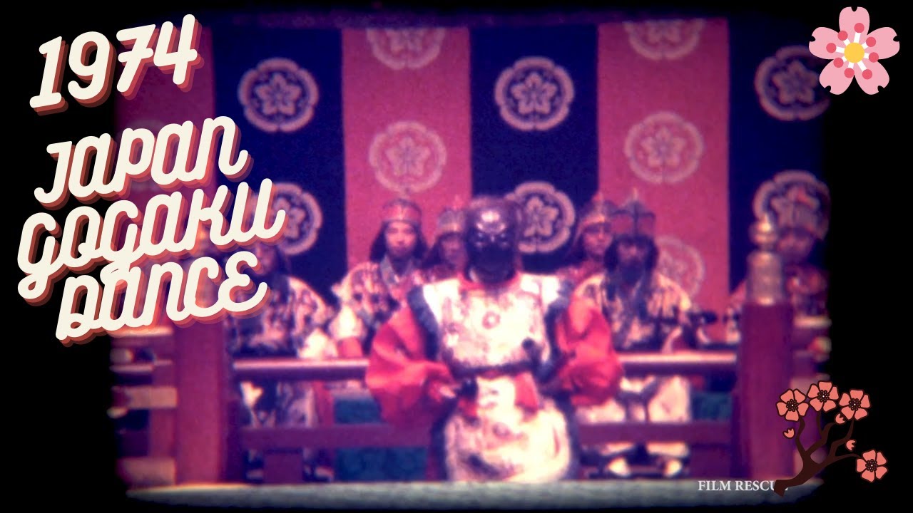 1974 Japan Tokyo GAGAKU Traditional Dance - Old 8mm video