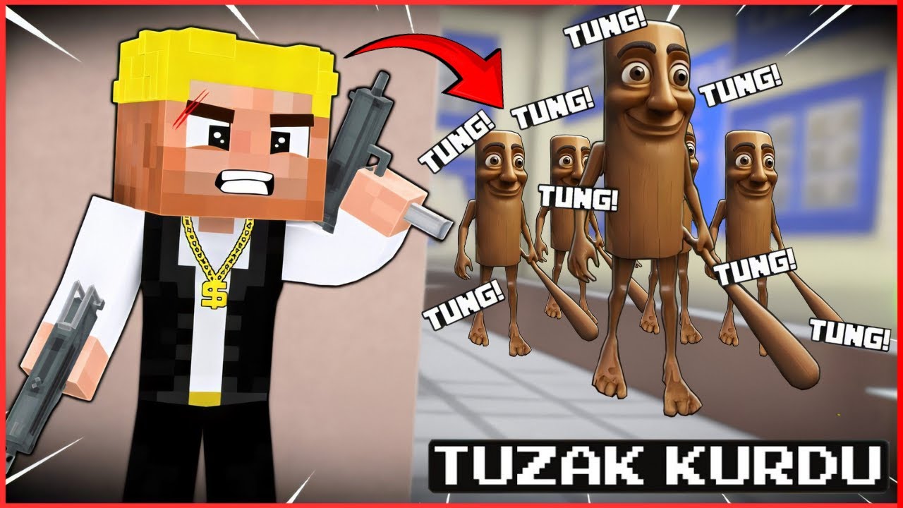 TUNG TUNG SAHUR EFEKANA SALDIRDI! EFEKAN TUZAK KURDU 😱 - Minecraft