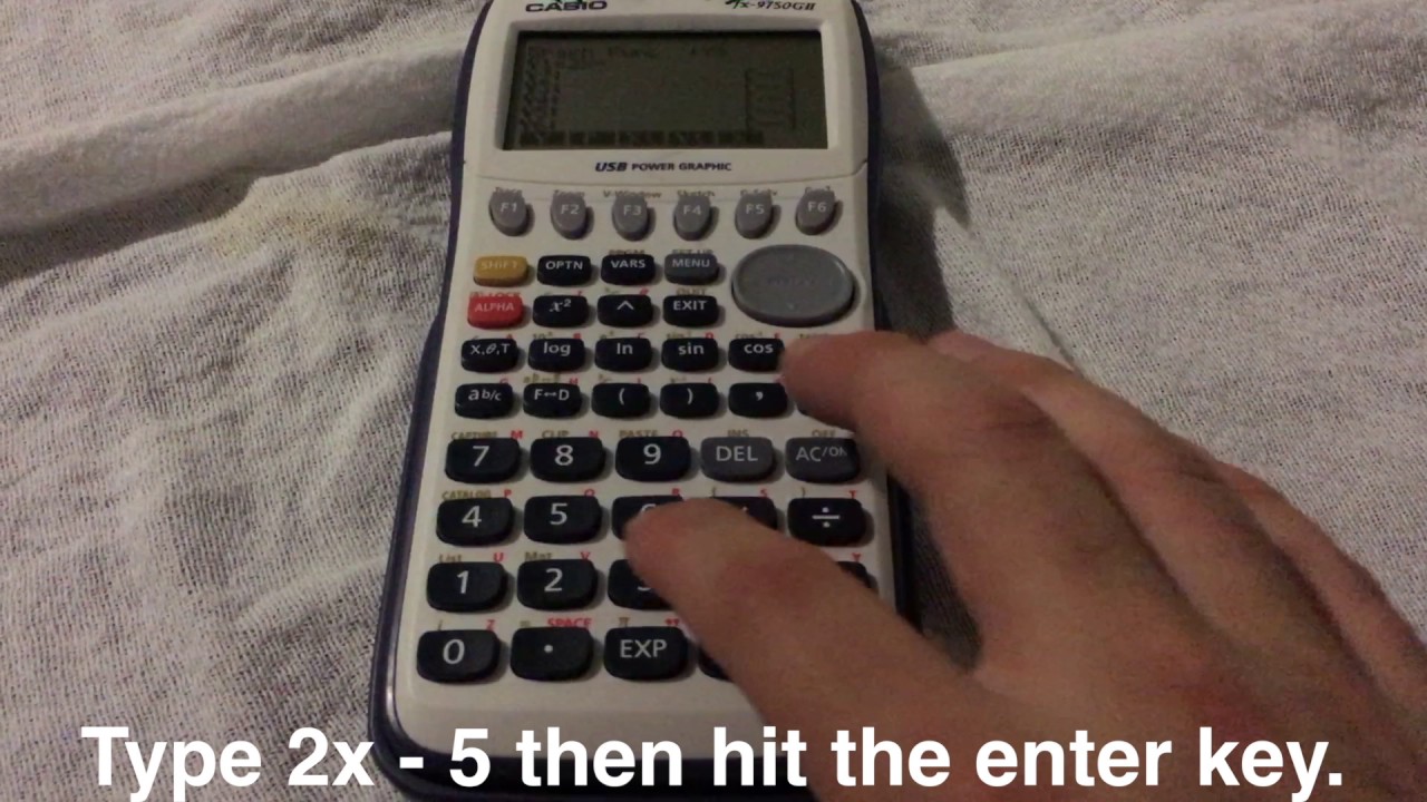 Graphing Linear Equations with fx-9750GII