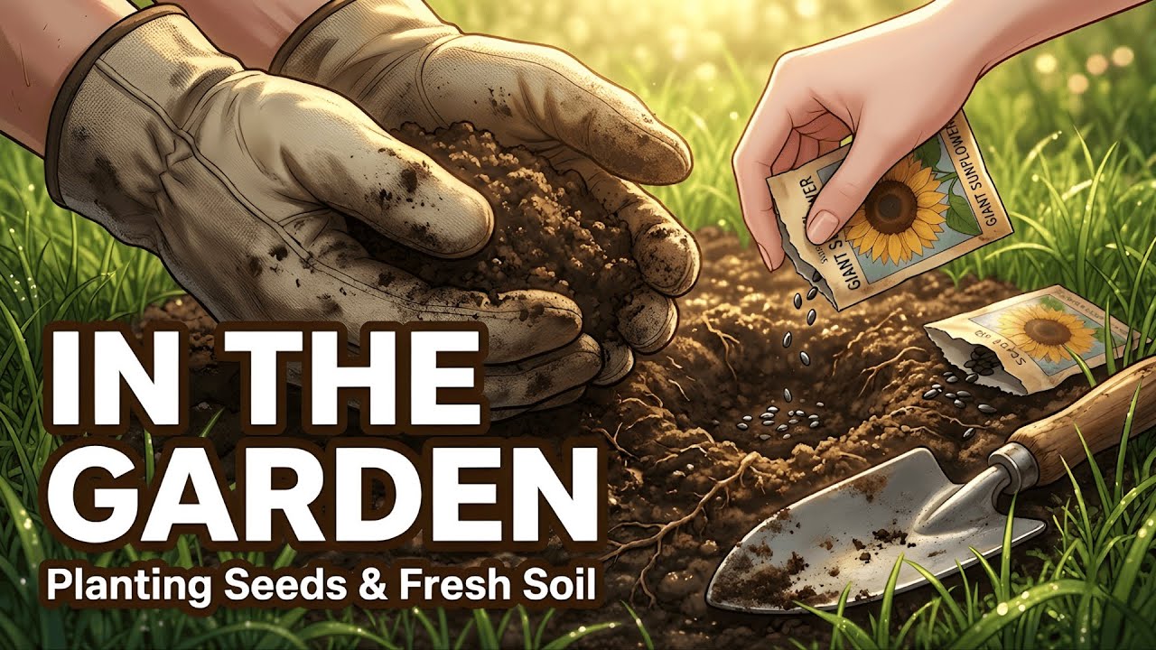English in the Garden: Planting Flowers & Fresh Soil  | 20 Mins English Daily (Slow English)