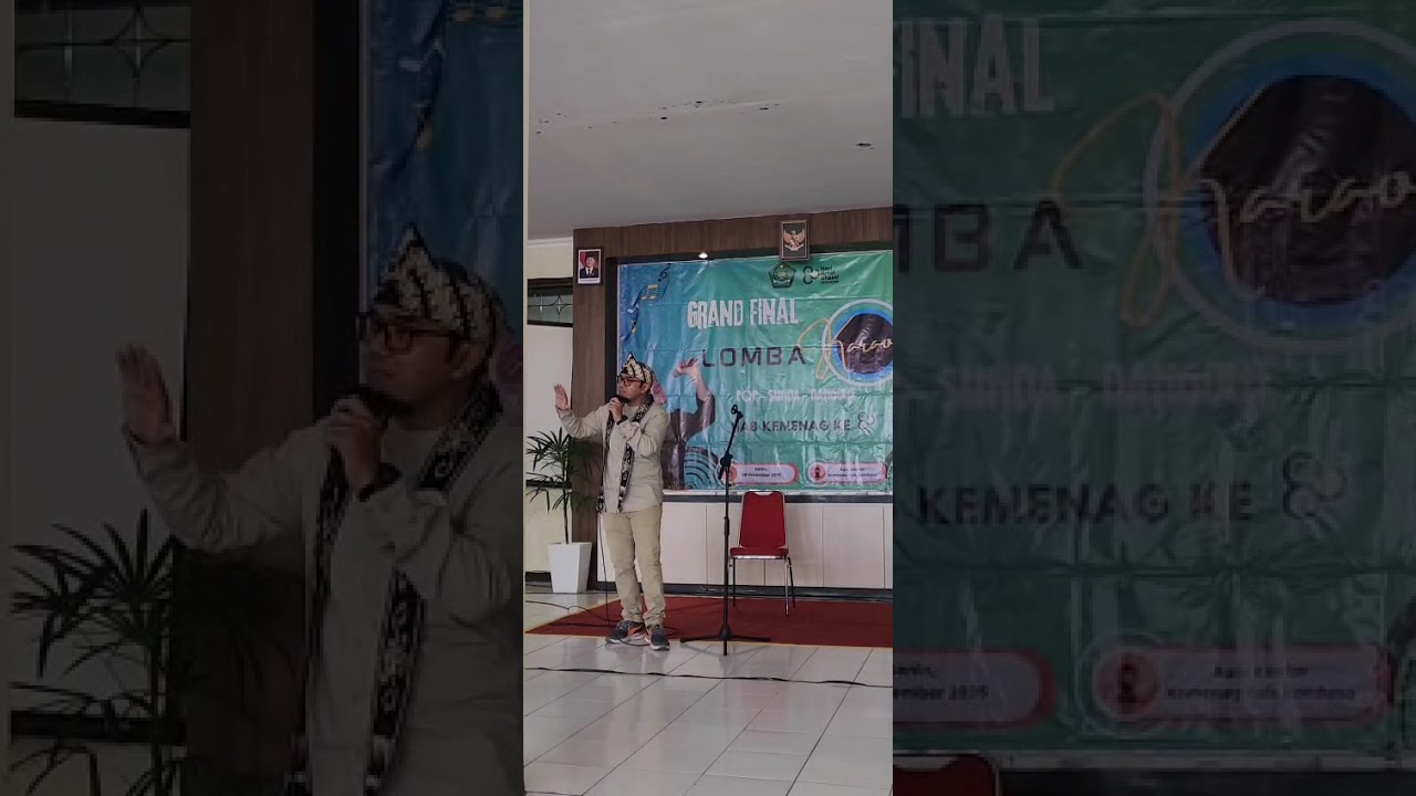 Grand final lomba karaoke hari amal bakti ke 80 kemanag kab bandung... Alhamdulillah juara 1