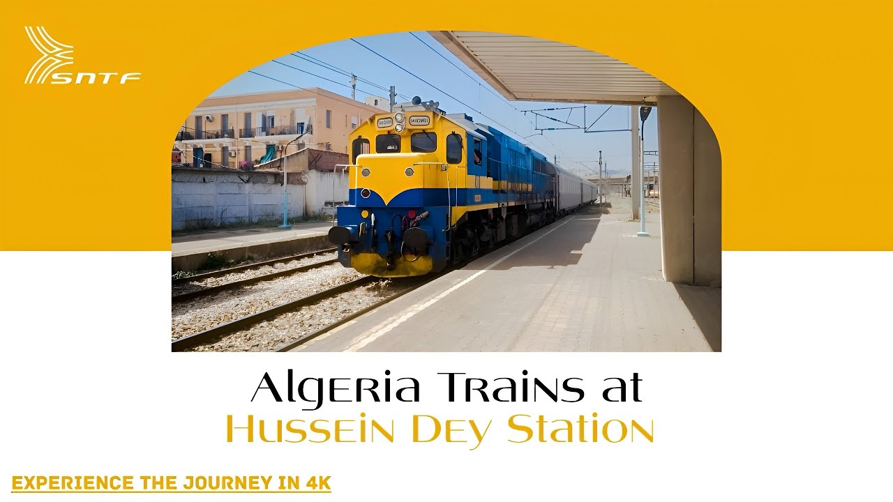 Algeria train 🚆 at Hussein Dey station 🚉