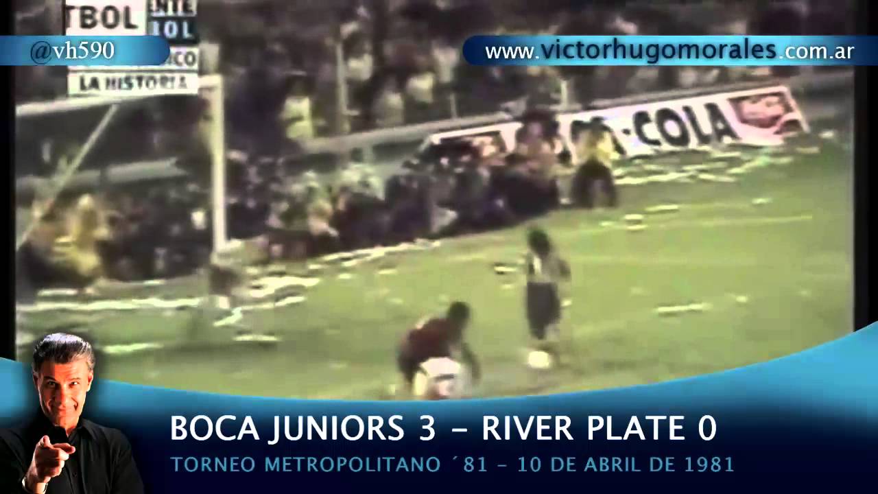 los tres goles de boca - river 1981