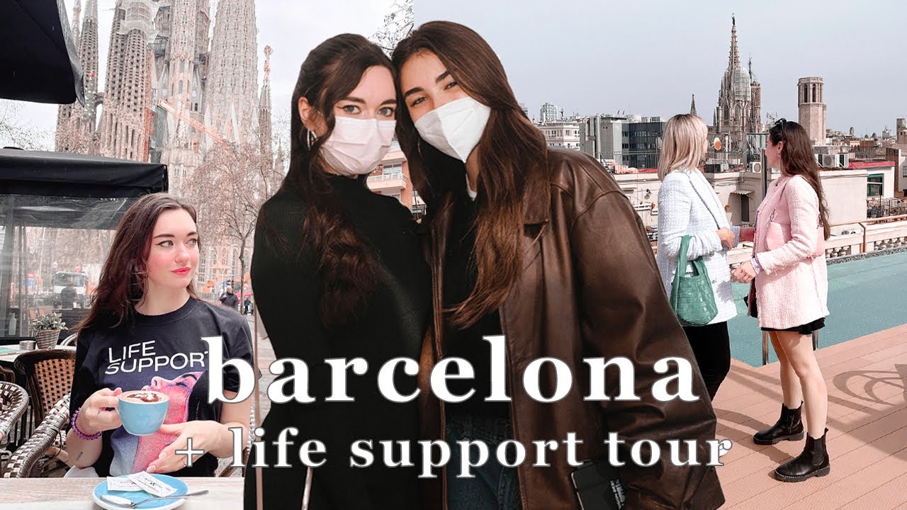 I MET MADISON BEER! / Barcelona Travel Vlog 2022 + Life Support Europe Tour