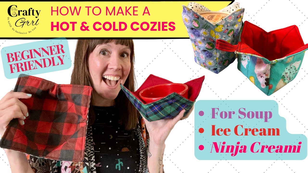 Sew A Soup Bowl Ice Cream Pint & Ninja Creami Cozy In Just One Hour! #easysewingproject