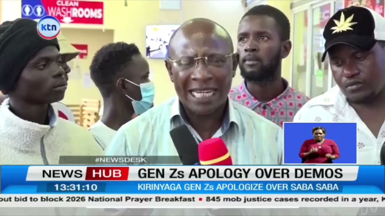 Gen Z youths apologize for Saba Saba destruction